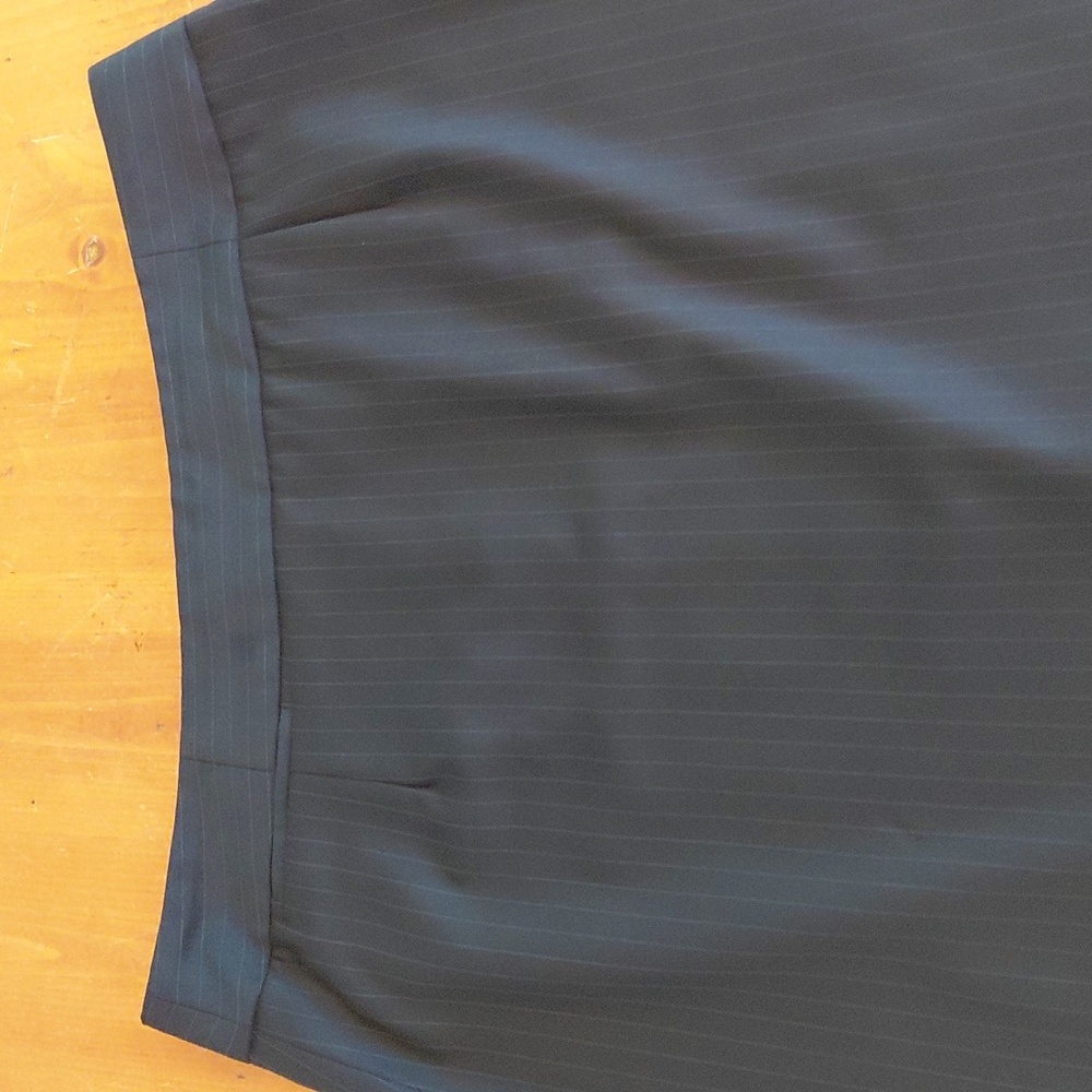 J. Crew Navy Wool Pinstripe Women's Skirt Size 12